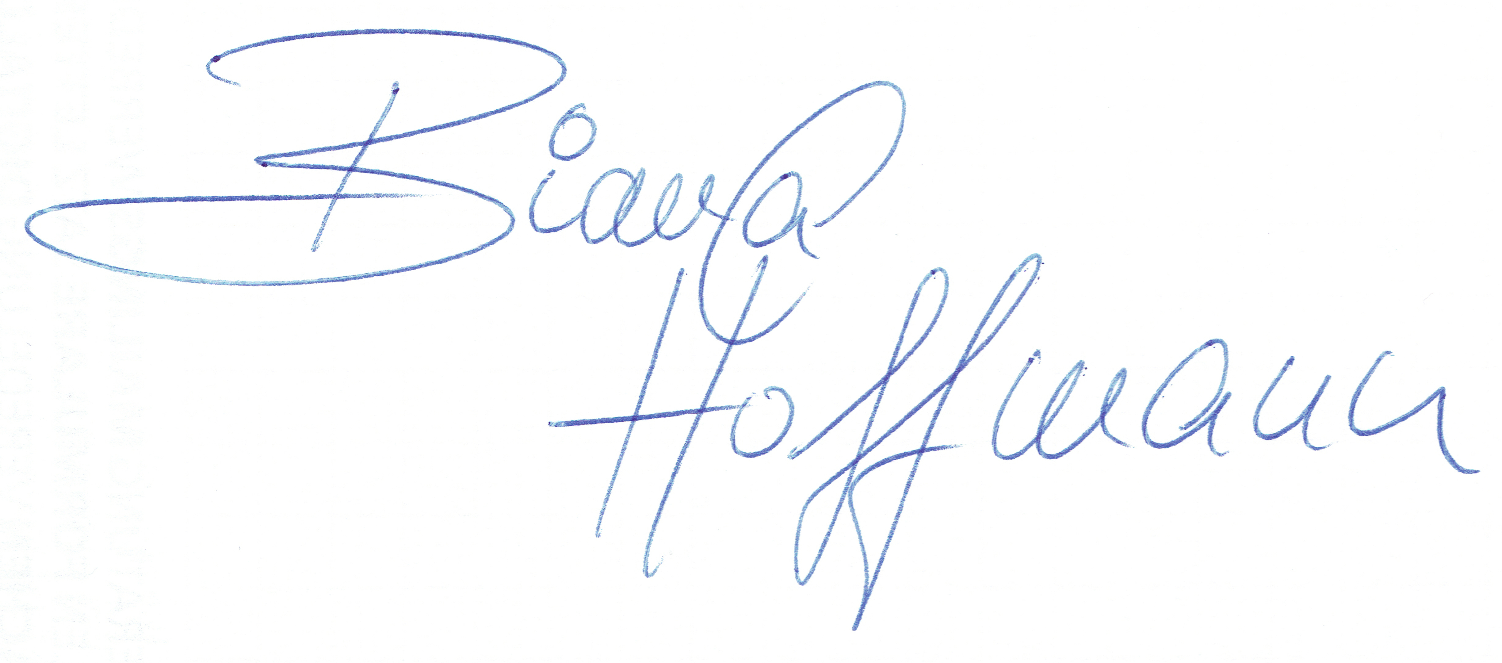 Unterschrift Bianca Hoffmann